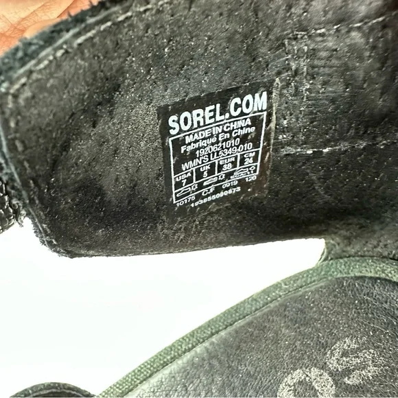 Sorel Joanie II Ankle Strap Wedge Sandal in Black - Picture 7 of 8